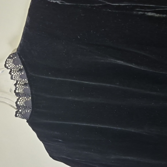 Nanette Lepore Gypsy Rose Black Velvet Tie Lace Ruffle Aplique Beads Jacket Sz 6 - Picture 9 of 13